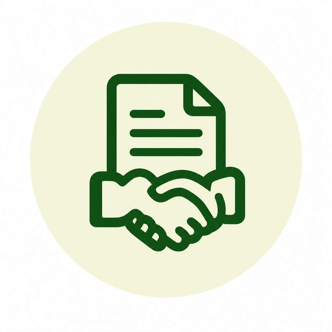 Transparent admission support icon